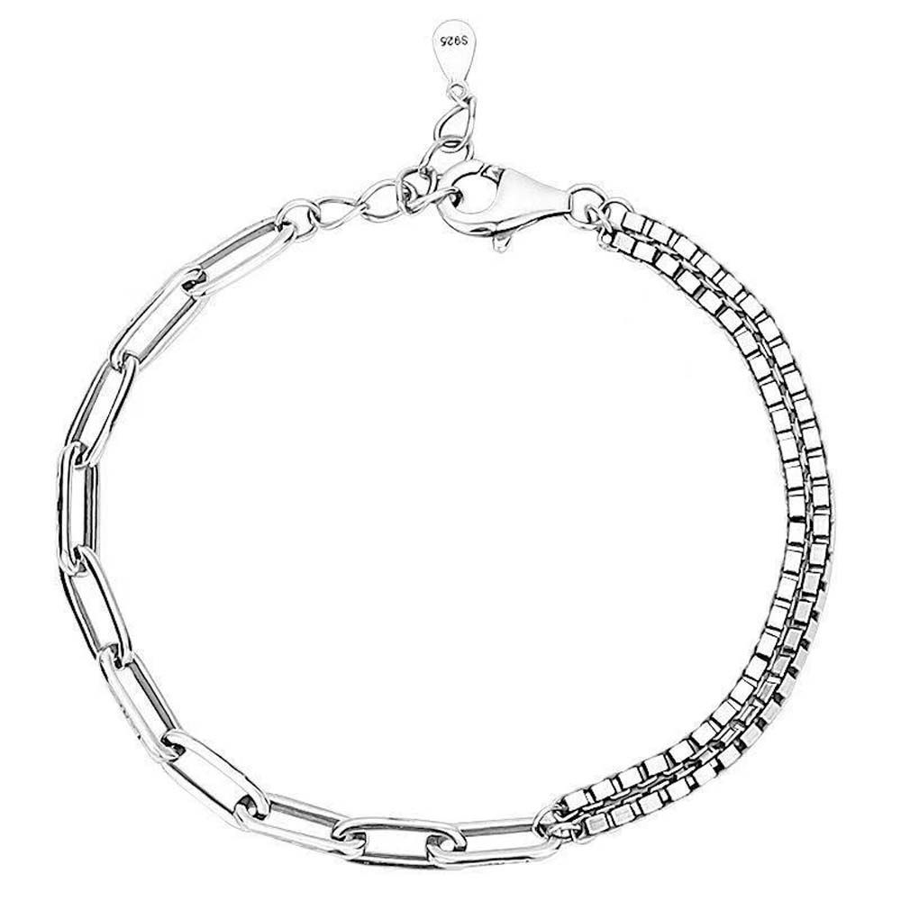 Lovers For Men Heart Chain Women Wristbands Valentines Day Gift Couple Bracelets Korean Bangles