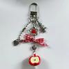Original Apple Christmas Tree Love Bow Beaded Keychain Pendant Niche Cute Student Pendant