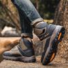Модные классические мужские ботильоны, износостойкие походные ботинки из коровьей замши, удобные кроссовки для ходьбы для мужчин, размер 47, рабочая обувь до щиколотки