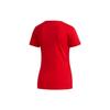 Adidas Neo Essentials Круглый вырез с логотипом и принтом Спортивная футболка с коротким рукавом Женские футболки Красные FP7867
