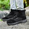 Модная уличная обувь для пар, тренировочные рабочие ботинки, высокие кроссовки для хайкинга и спорта, обувь для полевой практики, боевые ботинки