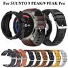 Для SUUNTO 9 PEAK PRO Vintage Leather Silicone Bracelets Smartwatch WatchBand для SUUNTO 9 PEAK Case Cover Whatchband