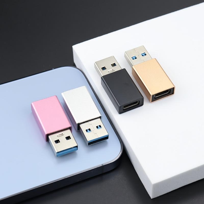 USB C female на USB male Адаптер OTG для быстрой передачи данных и быстрой зарядки для смартфонов, ноутбуков, зарядных устройств