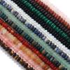 3x6mm Natural Stone Beads Agate Tiger Eye Malachite Rose Quartz Loose Flat Abacus Beads For Jewelry Making DIY Bracelet Necklace