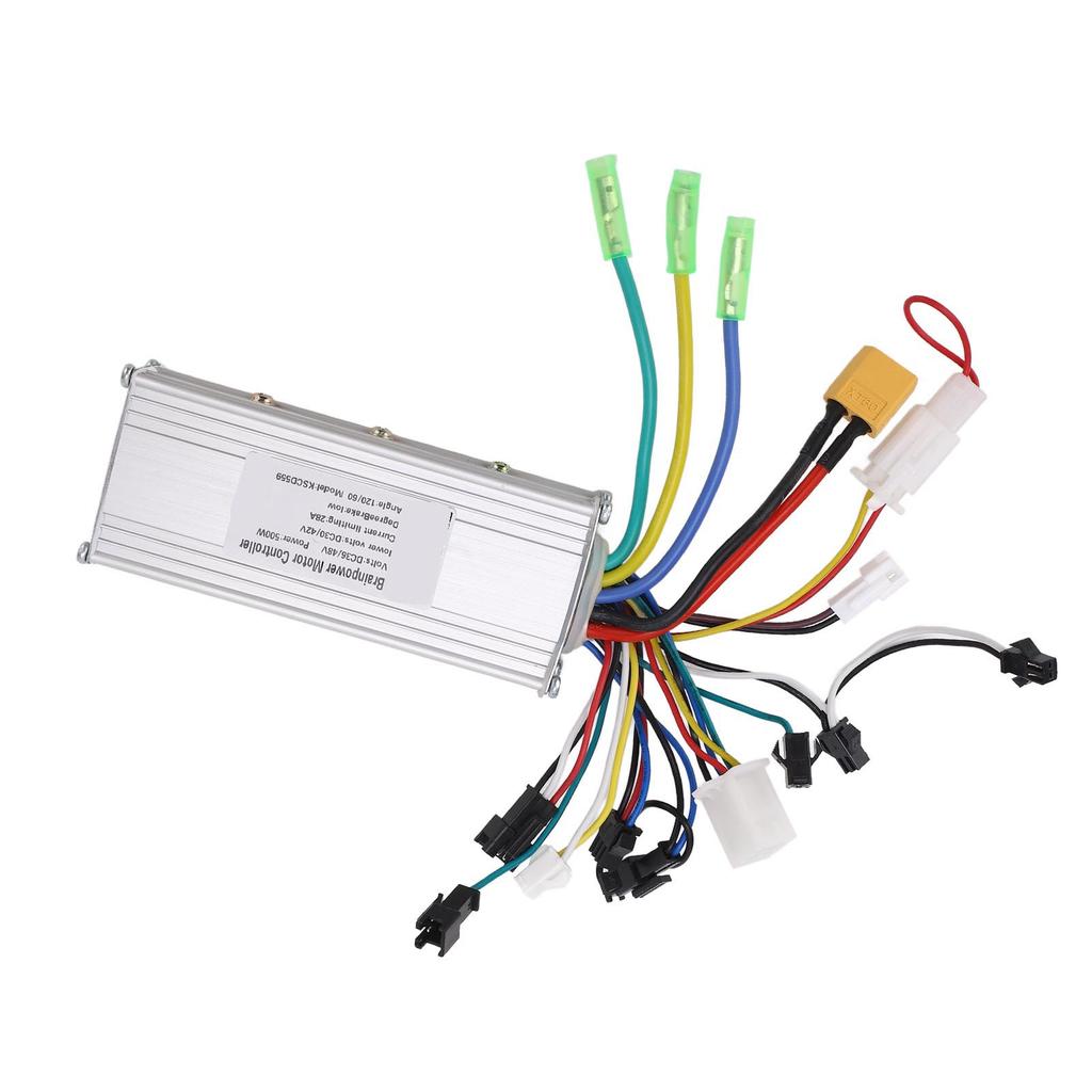 36V 48V 500W 28A Electric Bike Brushless Controller Aluminum Alloy Housing Brushless Motor