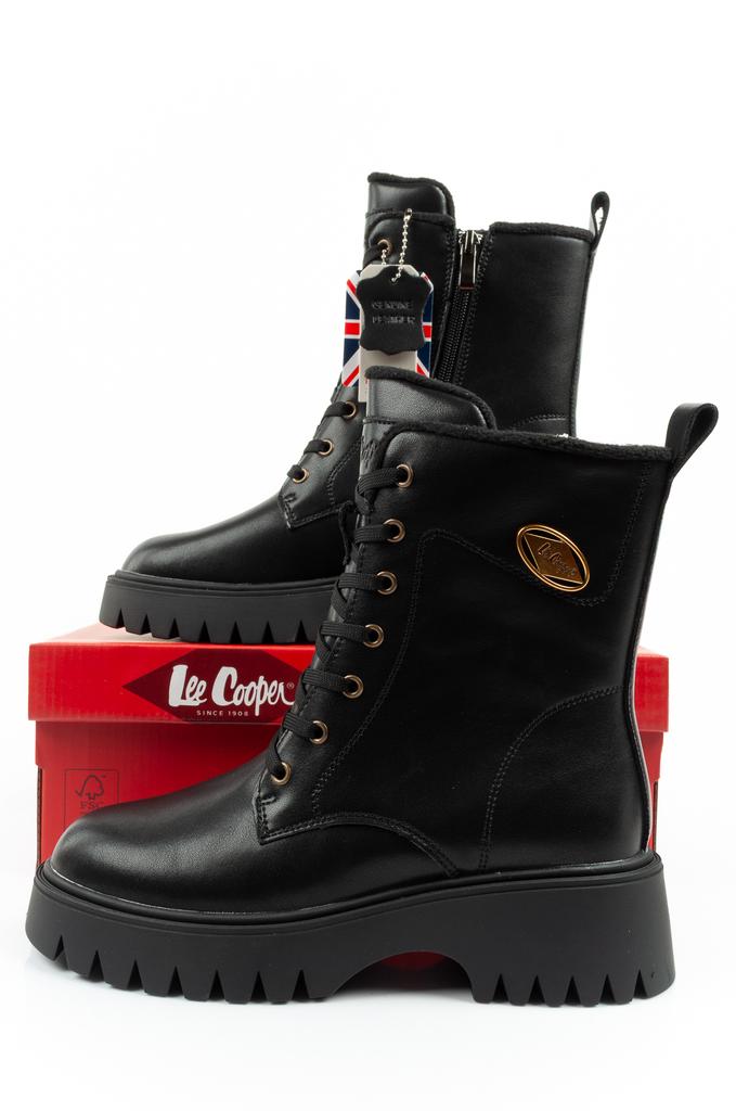 Lee Cooper Leather Black [LCJ-25-01-3748L] y.39