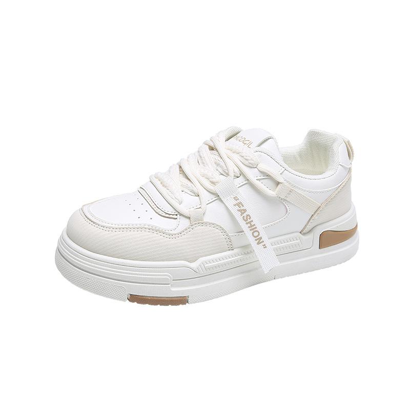 Маленькие белые туфли на толстой подошве в гонконгском стиле для женщин на весну и осень, дышащие, студенческие, цветные, спортивные туфли для сноуборда