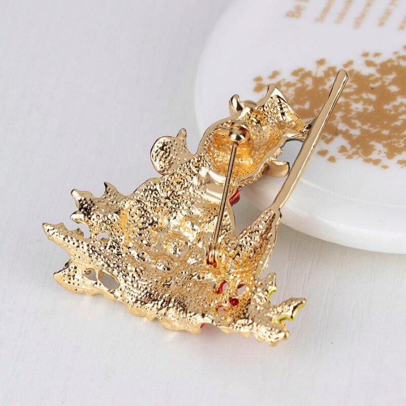 Blucome Christmas Cute Colorful Anime Snowman Brooch for Women Men Suit Coat Hijiab Pins New Year Gift