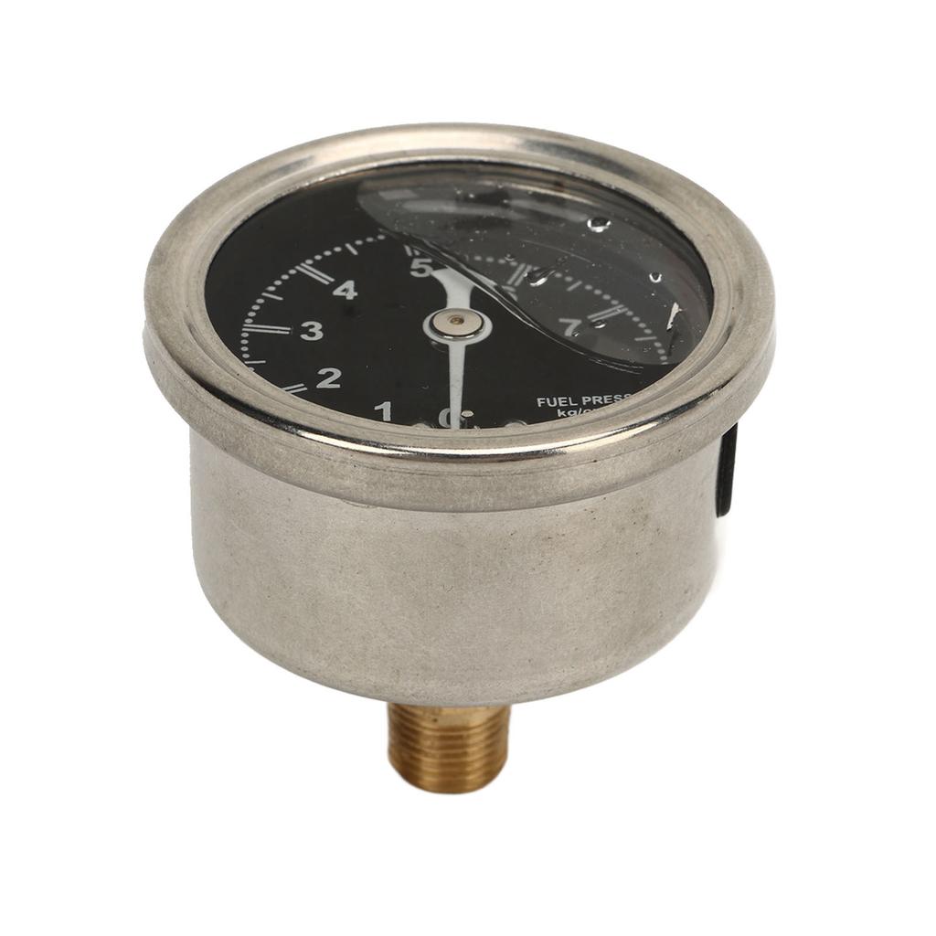 1 8NPT Fuel Pressure Gauge Adjustable High Accuracy Reliable Rugged Fuel Pressure Regulator Gauge Universal for Cars