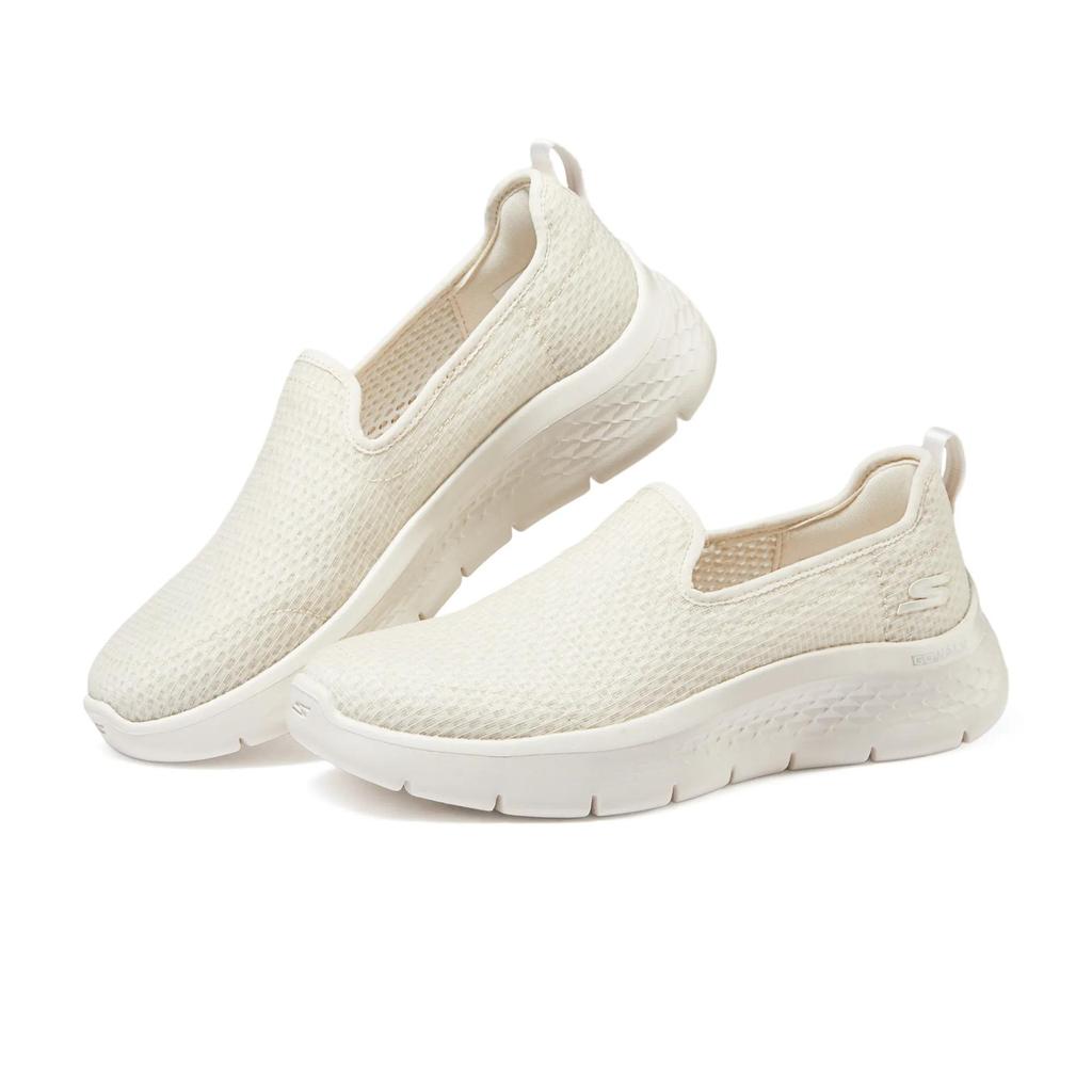 Skechers Go Walk Fle Fabric Slip Cushioning Breathable Cushioning Breathable Low top Casual Shoes Women's Ivory (Unisex) Walking Shoes