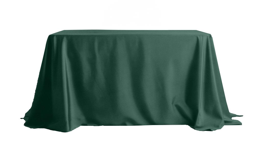 Matte Velvet Tablecloth Bottle Green For Table 230X230Cm