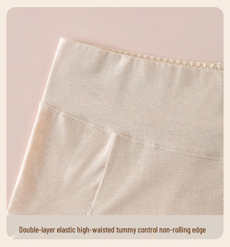 Women's High-Waisted Breathable Antibacterial 100% Cotton Briefs with Abdomen Shaping