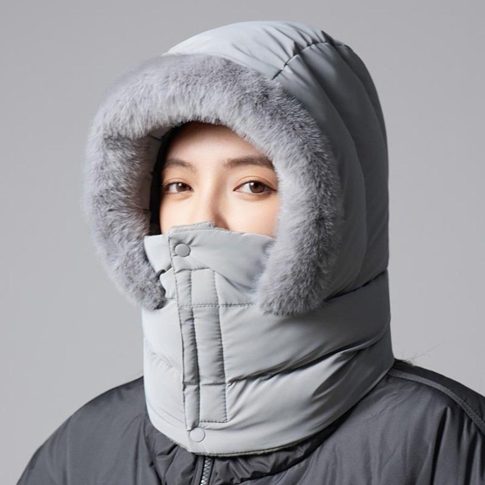 Warm Scarf Mask Integrated Hat Coldproof Helmet Cap New Lei Feng Hat Autumn and Winter