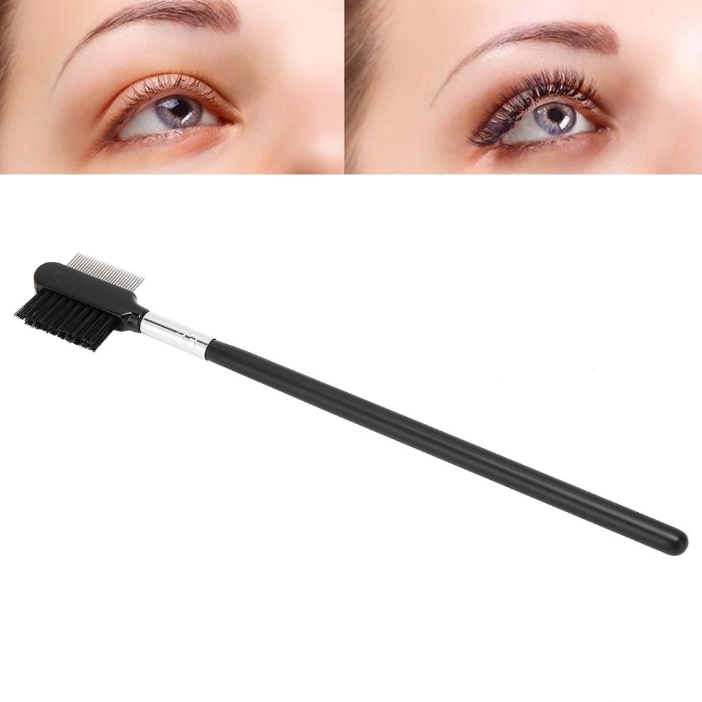 Stainless Steel Eyebrow Eyelashes Dual Use Brush Needle Eyebrow Comb Makeup Tool