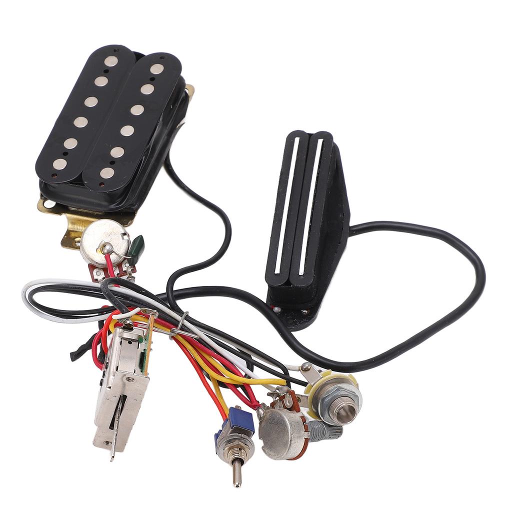 Guitar Wiring Harness Double Rail Double Coil Pickup Prewired Wiring Kit Instrument Accessories