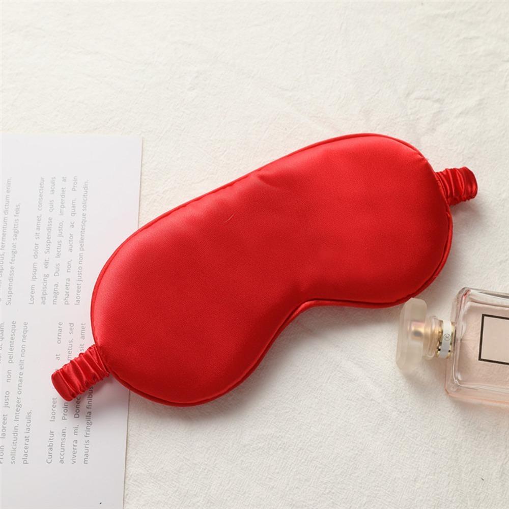 Breathable Sleep Mask Polyester Breathable Eye Mask Simulation Silk Eye Mask Travel Use