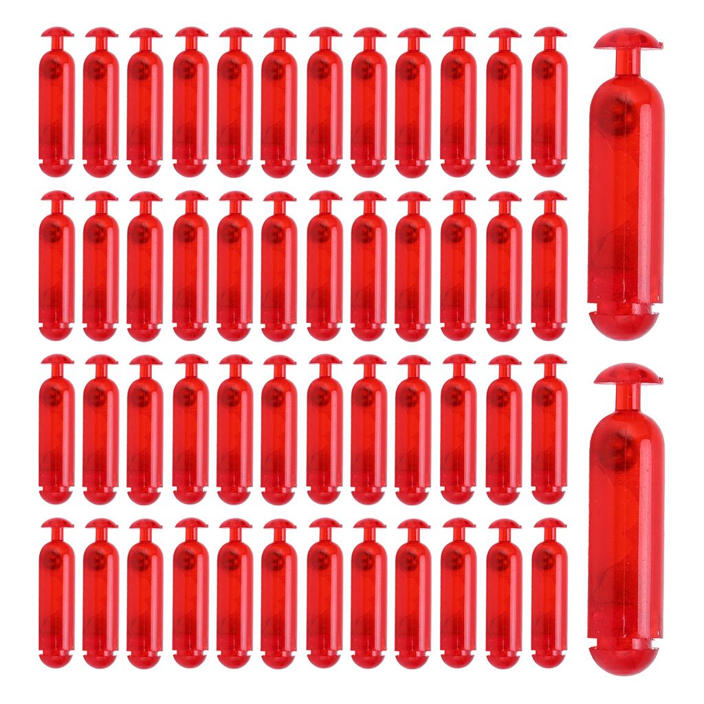 50 шт 21 мм пластиковые погремушки встряхивающие рыболовные приманки вставные трубчатые погремушки для мягкой рыбы красный