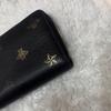 Used Excellent condition GUCCI 495062 Animale Round Zipper Black
