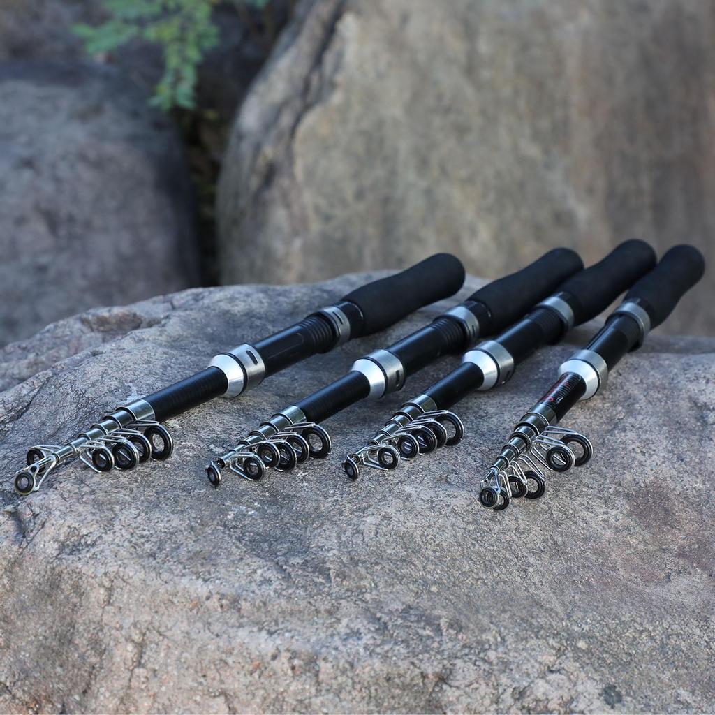 SOUGAYILANG Спиннинговая телескопическая удочка 1,6 м, 99% углеродное волокно, приманка, удочка для путешествий на открытом воздухе, окунь, карп, песка