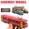 Classic Train Tram with LED Toy Pull Model Music Developmental Kids