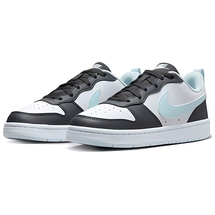 Nike Кроссовки Court Borough Low Recraft GS Anthracite Glacier Blue для детей, черные, белые HQ3258-060