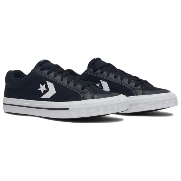 Converse Спортивные Повседневные Противоскользящие Износостойкие Низкие Кеды для Скейтборда Унисекс Черные