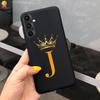 Для Samsung Galaxy A34 A 34 5G Чехол Роскошный Милый 26 Букв Цветы Корона Силиконовая Задняя Крышка Для Samsung A34 A 34 5G Чехол для Телефона