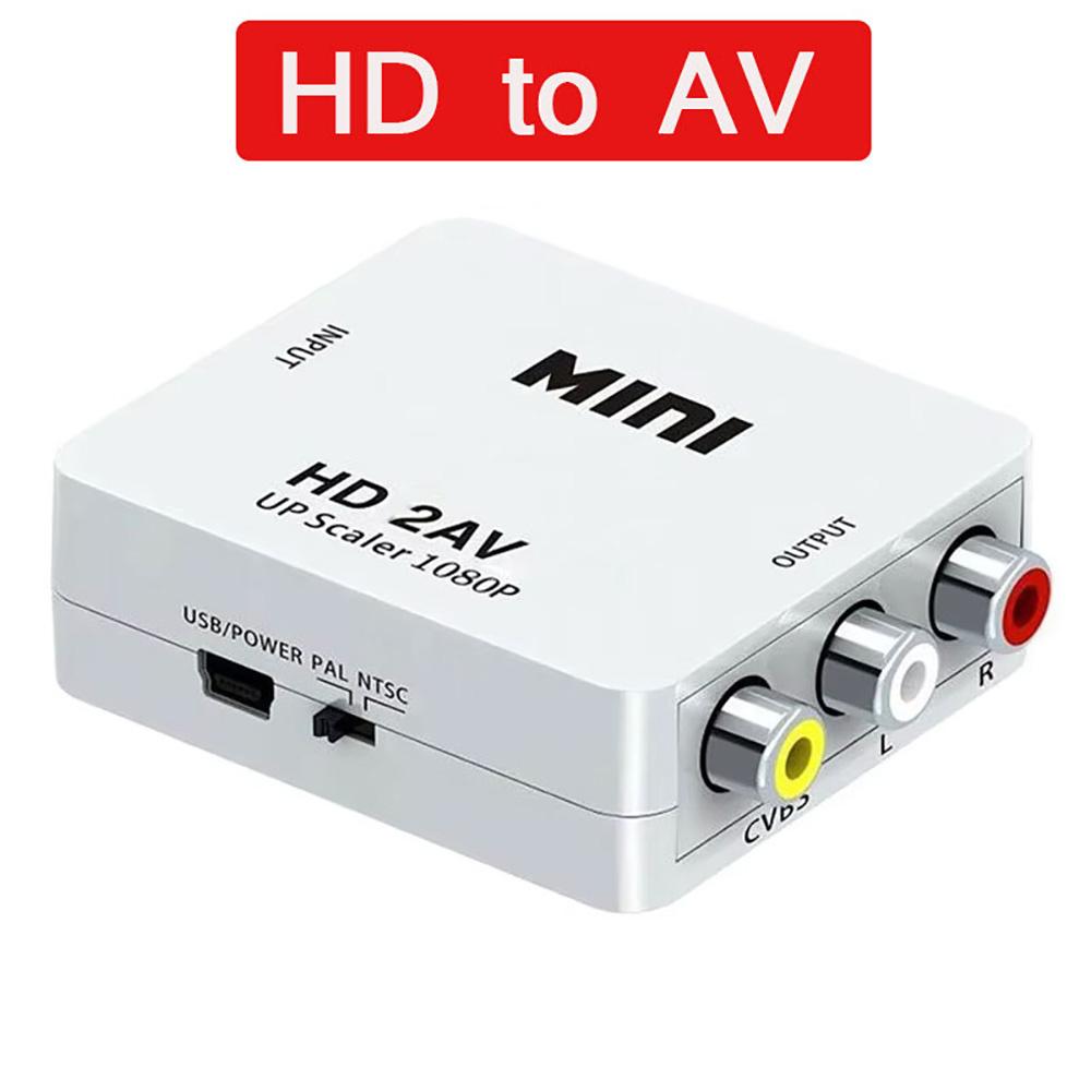 1181P HDMI в AV RCA Адаптер Конвертер Box Композитное Видео Аудио CVBS с USB-кабелем для ПК HDTV Проектора NTSC PAL