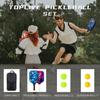 Toplive Pickleball Racket Set, 2 Pickleball Paddles, 4 Pickleball Balls, Beginner Pickleball Balls with 1 Pickle Ball Storage Bag, Durable Competition