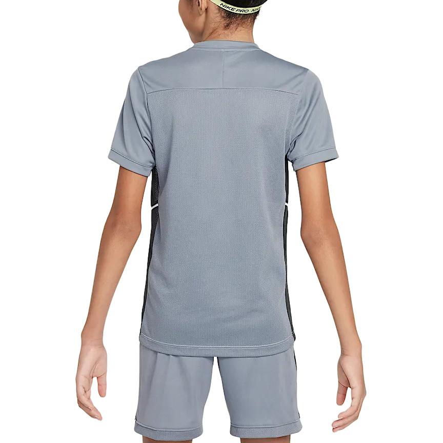 Nike Футболка Dri Fit Белый/Угольно-черный/Прохладный серый/Угольно-черный Подростковая HJ3716-101