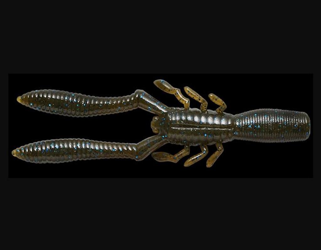 Megabass Мягкая приманка для креветок в бутылке 4 дюйма, зеленая тыква, синяя (3055)