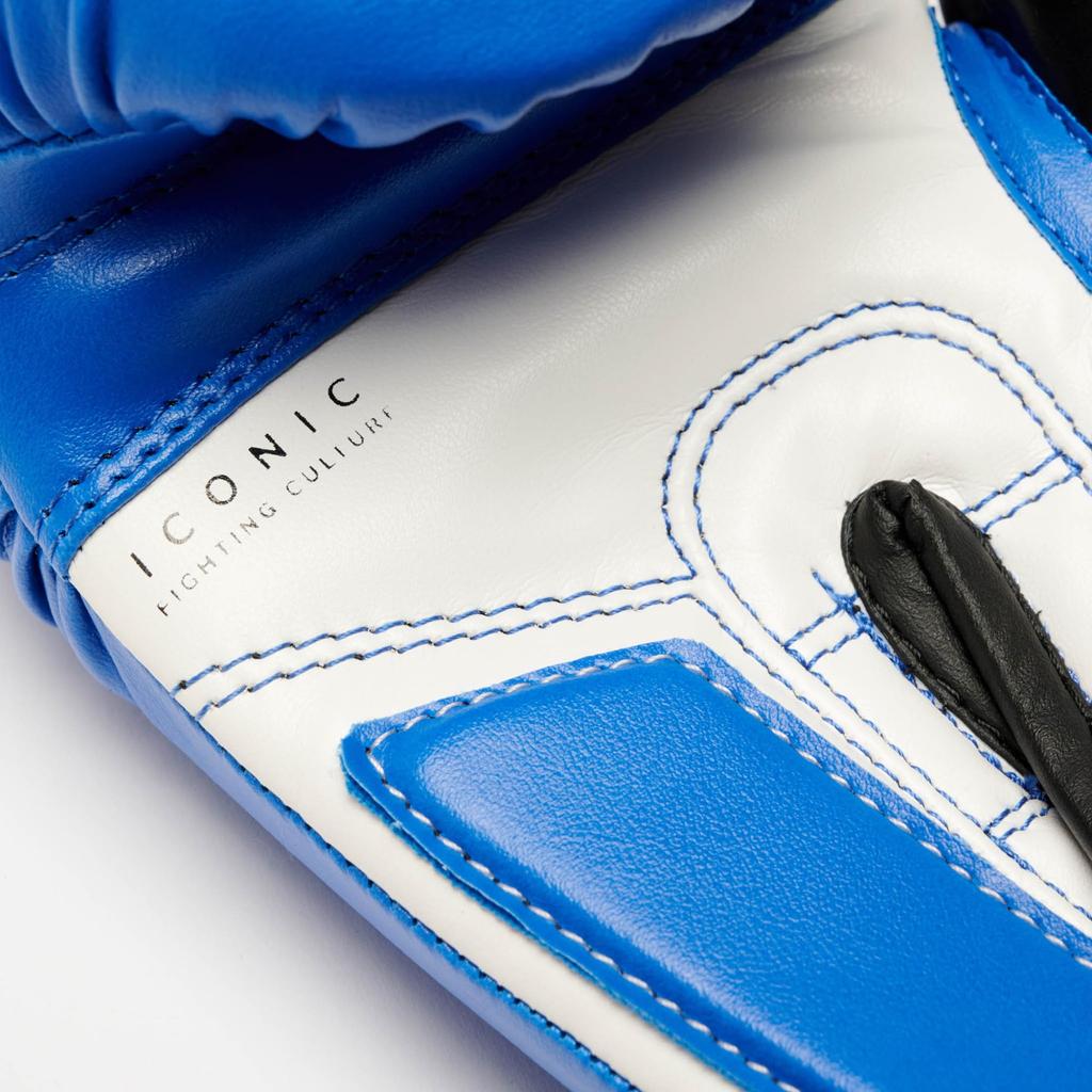 Боксерские перчатки LEONE 1947 унисекс [ICONIC Jr] синтетическая кожа снаружи PU накладка застежка-липучка (6 унций) Синий GN408J [Оригинальный продукт]