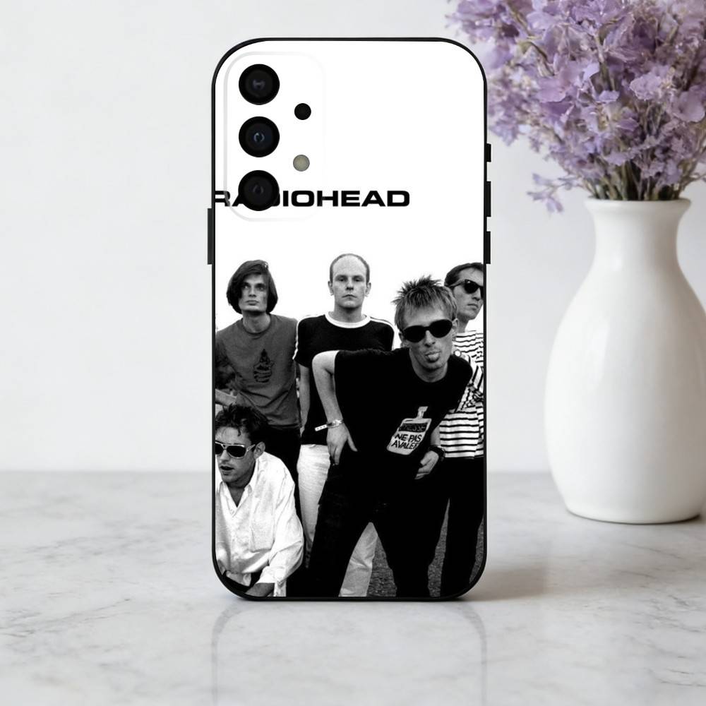 Альтернативная чехол-бампер R-Radiohead -D для Samsung Galaxy A73,A72,A71,A70,A53,A52,A51, Мягкий силиконовый черный чехол