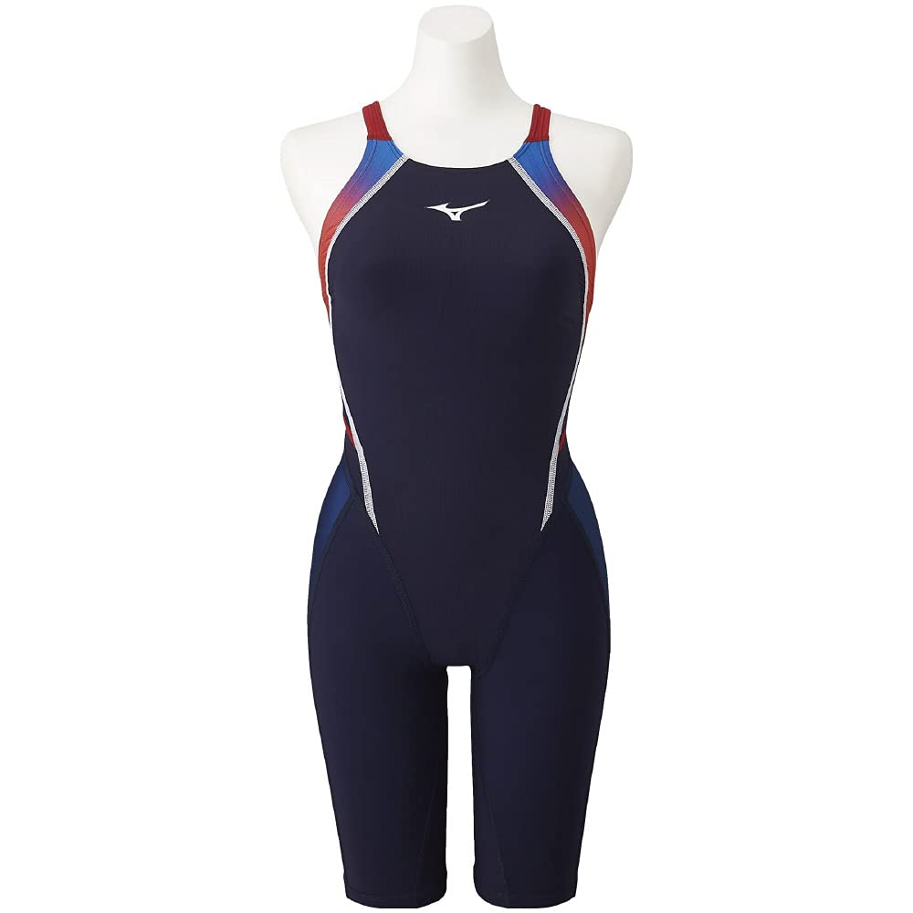 Mizuno FX SONIC Prism Полукостюм Темно-синий x Размер для соревновательного плавания и гонок Девочки N2MG1431, Красный, 130,