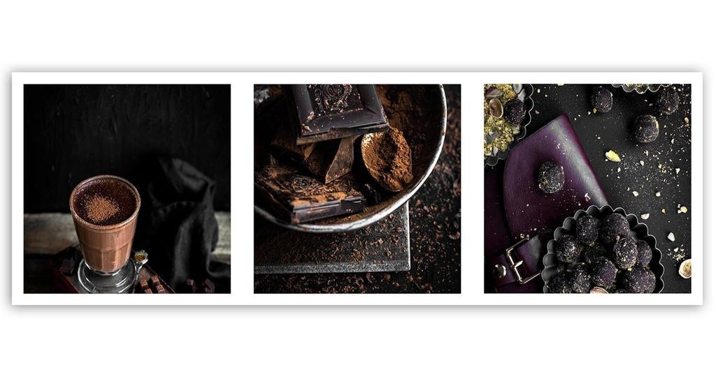 Canvas print, Faces of chocolate