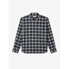 Mens Medium Check Cotton Twill Shirt Ch6729 54n I67 q2nCh6729 54nI67