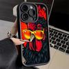Чехол для телефона iPhone 17 Air 16E 15 16 Pro Max Курица Курица Петух Чехол 14 Plus 13 12 Mini Мягкий Силиконовый Fundas