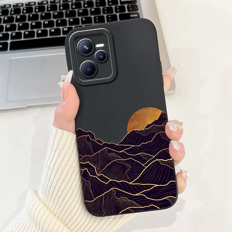 Защитный чехол для объектива для Realme C35, модный узор, мягкая силиконовая задняя крышка для RealmeC35 C 35 4G RMX3511, чехлы для телефона