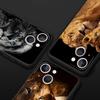 Чехол для телефона 'Лев Альфа-самец Львенок' для iPhone 17 16 15 Pro Max 11 12 13 14 7 8 Plus SE 2020 X XR XS Мягкий Черный
