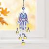 Hamsa Hand Fatima Hand Wind Chimes Good Lucky Hamsa Hanging Pendant Outdoor Garden