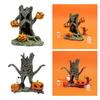 Halloween Themed Resin Aquarium Statues for Indoor Outdoor Fish Tank Decorations and Spooky Garden Ornaments