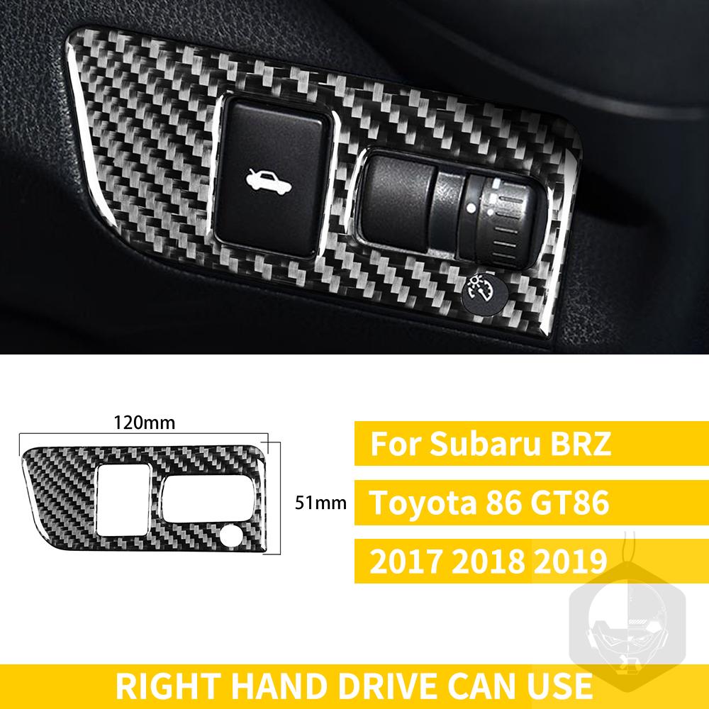 Для Subaru BRZ Toyota 86 GT86 2017 2018 2019 автомобильные аксессуары из углеродного волокна, держатель чашки переключения передач, накладка для кондиционера