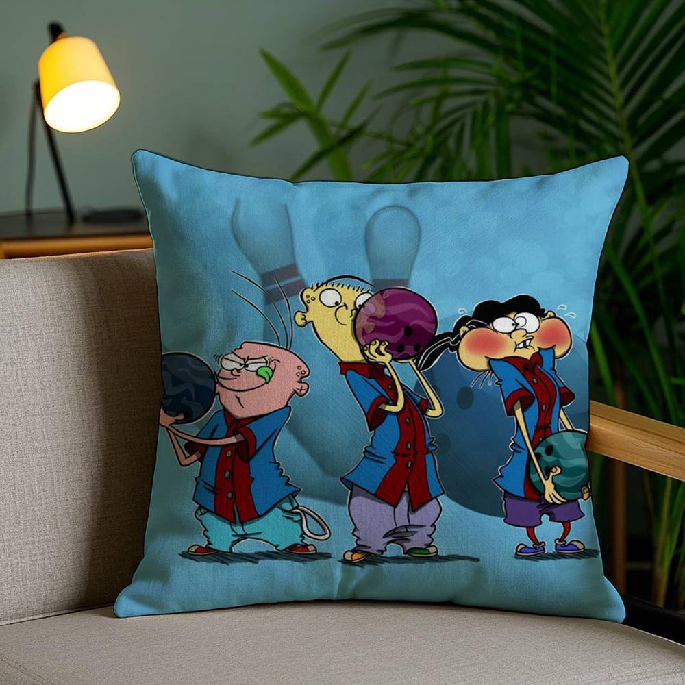 Наволочка E-Ed Edd N Eddy для дома, общежития, спинки стула, короткий плюш, двусторонняя печать, подушка для офисного сна
