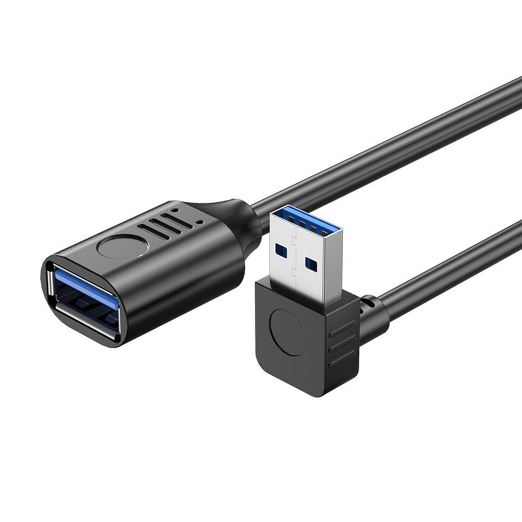 Удлинительный кабель USB 3.0, высокоскоростной USB-удлинитель, 90 градусов, между мужчинами и женщинами, передача данных 5 Гбит/с для удлинителя мыши