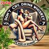 Book Metal Nook Cozy Sign Library Living Room Wall Decor 20x20 Cm Iron Art