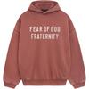 Fear of God Essentials Heavy Fleece Hoodie Crimson Men Tops Red 192BT244816F