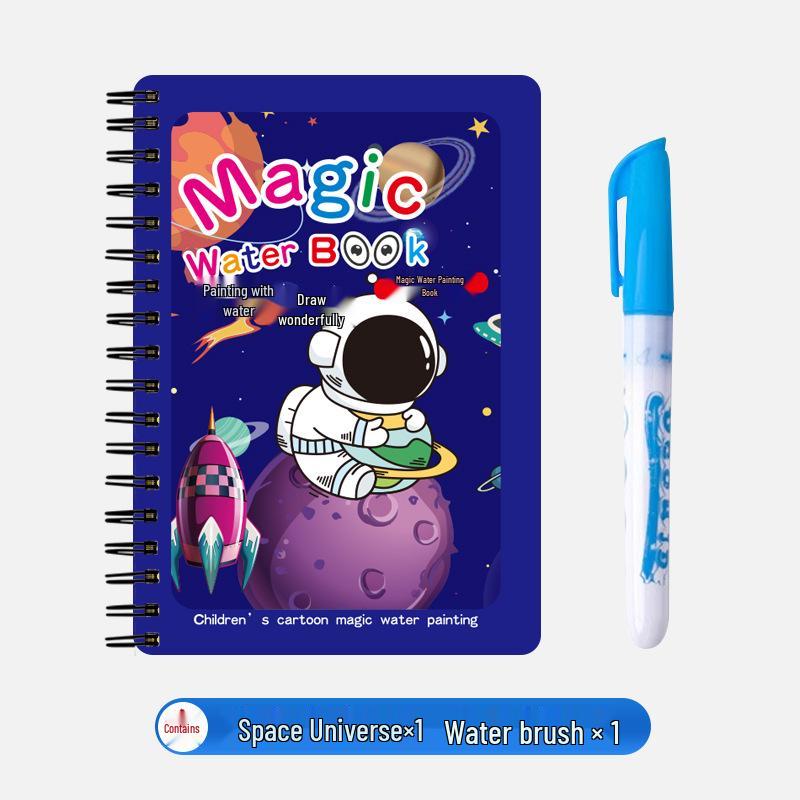 Книга для рисования волшебной водой своими руками для детей: Тихий альбом для рисования и раскрашивания