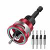 5pcs/box Adjustable Depth Countersink Drill Bit Zinc Zinc Alloy Drill Bit  Concealed Screw Installation