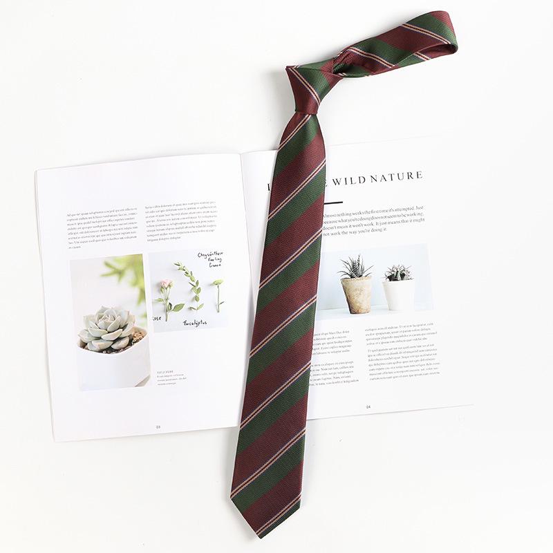 Лимонный Плед Галстук для Школьной Формы с Морской Солью - Ручная Работа в Японском Академическом Стиле для Мужчин и Женщин