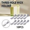 Kell 10x металлические центрирующие держатели фитилей из нержавеющей стали для изготовления свечей из соевого воска
